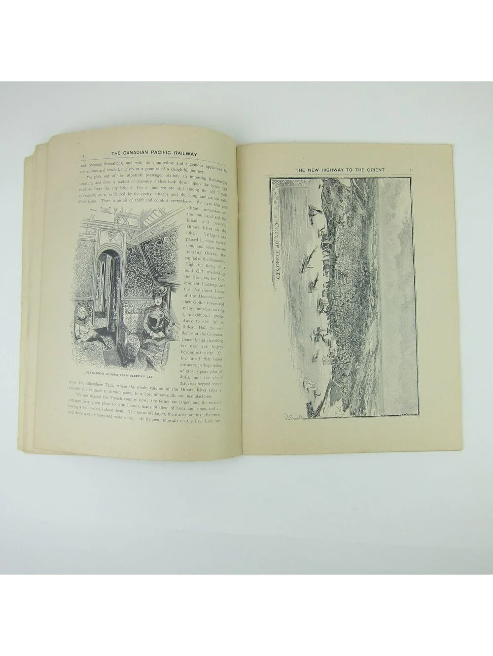 Canadian Pacific Railway Tour Book Canada Mountains Prairies Rivers Antique 1900